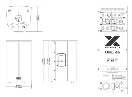 Купить FBT X-PRO 115A по выгодной цене в Москве