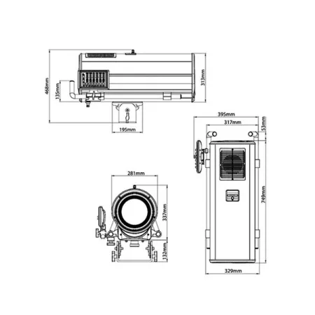 Купить JEG 2300E LED FOLLOW SPOT 1000S по выгодной цене в Москве